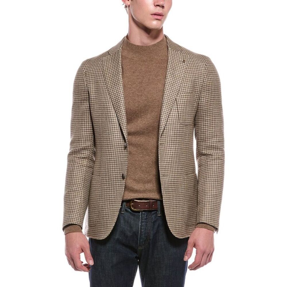 Corneliani Mens  Cc Collection Wool & Linen-Blend Jacket, Green